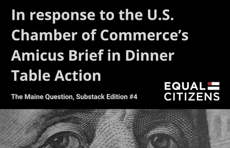 In response to the U.S. Chamber of Commerce’s Amicus Brief in Dinner Table Action